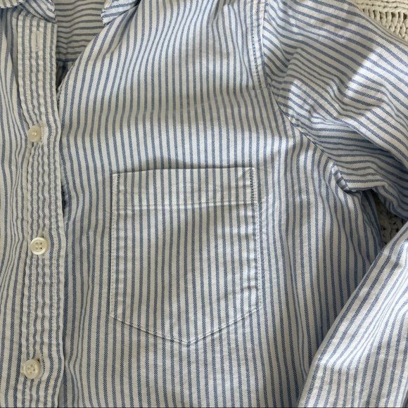 J.Crew Blue & White Striped Button Down - Picture 5 of 7